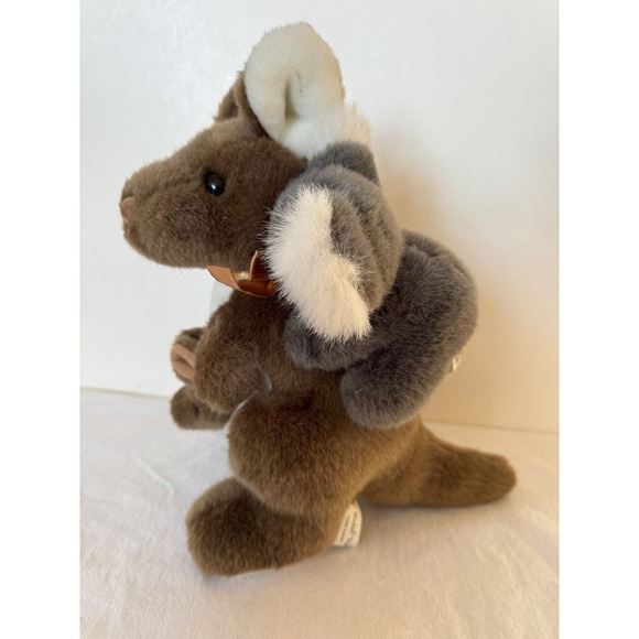 Plush Kangaroo Mama with Baby in Pouch w Koala on Back Windmill Toys Stuffed - Picture 2 of 7